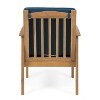 Christopher Knight Home Casa Outdoor Acacia Wood Club Chairs with Cushions (Set of 4) - 4 of 4