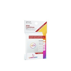 Gamegenic Matte Board Game Sleeves | Pack of 50 Matte Sleeves |46 by 71 mm Card Sleeves Optimized for Use with Mini European Card Games | Premium Card - 1 of 4