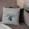 NCAA Michigan State Spartans 16" Heather Gray Sweatshirt Pillow - 3 of 4