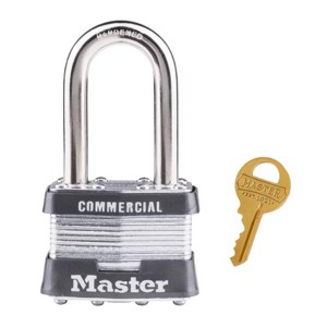 Master Lock - 4-Pin Cylinder Padlock Keyed Alike - Steel - Case of 6 - 1 of 1