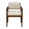 Set of 2 Benson Dining Armchairs with Cushioned Seat & Wood Frame - Ink+Ivy - 3 of 4