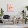 Stupell Industries Romantic Bumblebees Pink Hearts Canvas Wall Art - 2 of 4