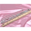 Anna-Kaci Women's Waist Chain with Crystal Bow Accents and Pearl Details Adjustable Fit - Silver - 3 of 4