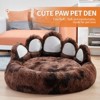 Racxily Upgraded Paw Shape Soothing Round Pet Bed - for Indoor Cats & Small/Medium Dogs, Soft, Machine Washable, Cotton - 3 of 4