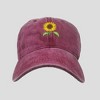 Anna-Kaci Women's Baseball Cap with Sunflower Embroidery - 2 of 4