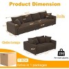 Accent Sofa Couch Modern Style with Deep Seat Cushions & Convertible Lounge for Living Room Wide - 3irtyhousy - 4 of 4