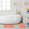 Classic Solid Eco-Friendly Modern Textured Premium Cotton Traditional 2-Piece Absorbent Bath Mat Set by Blue Nile Mills - 2 of 4
