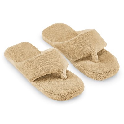 Collections Etc Thong Terry Slippers