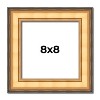 PosterPalooza | Square Traditional Gold Picture Frame - UV Acrylic, Foam Board Backing, Hanging Hardware - 2 of 4