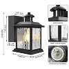 11 in. Black Motion Sensor Dusk to Dawn Outdoor Wall Light - 3 of 4