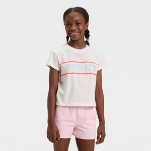 Girls' Short Sleeve Relaxed Fit Graphic T-Shirt - Cat & Jack™ - 1 of 4