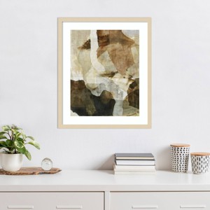 Amanti Art Mirrored Terrain III by Urban Road Wood Framed Wall Art Print - 1 of 4