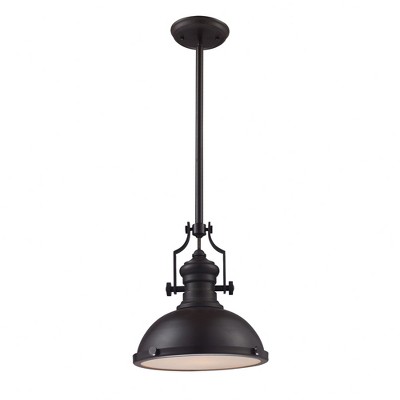 Elk Home Chadwick 1 - Light Pendant in  Oiled Bronze