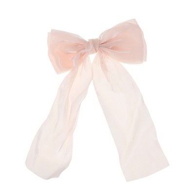 Unique Bargains Fashionable Bow Ribbon Duckbill Hair Clips 1 Pc