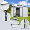 NicBex 10x12Ft Metal Garden Sheds, Outdoor Storage Sheds, Gazebos with a Practical Pent Roof, Carports for Garden, Patios, Lawns - 2 of 4