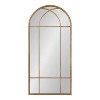 Kate and Laurel Dolbrook Arch Metal Windowpane Mirror, 19x40, Gold - 2 of 4