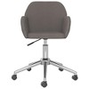 vidaXL Office Chair Home Office Chair with Wheels and Arms Dark Gray Fabric - 3 of 4