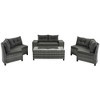 8-Piece Outdoor Patio Wicker Half-Moon Sectional Sofa Set with Rectangular Coffee Table - 4 of 4