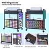 Rolling Craft Cart Compatible with Cricut Machines, Craft Organization and Storage Cart with Fabric Drawer & 47 Vinyl Roll Holder - 3 of 4