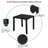 Karl Home|Square Metal Outdoor Side Table - 3 of 4