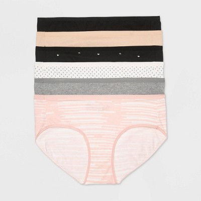 100 cotton hipster panties