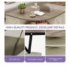 Farmhouse Lift Top Coffee Table with Hidden Space Storage Modern Cured Center Table with Charging Station For Living Room Bedroom, Off White - 4 of 4