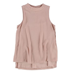 bar III Womens Layered Contrast Knit Blouse - 1 of 2