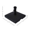 WestinTrends 9 Ft Outdoor Patio Market Table Umbrella with Square Concrete Base - 4 of 4