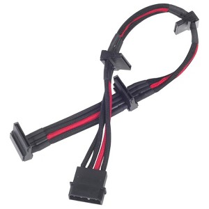SilverStone Technology  ATX 24pin to MB-24pin(300mm) Power Cable Extneder Bicolor- Black & Blue - 1 of 4