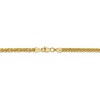 Black Bow Jewelry 2.6mm, 14k Yellow Gold, Hollow Wheat Chain Necklace - 4 of 4