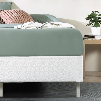 Twin Gray Metal Smart Box Spring with Quick Assembly