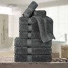 Luxury Cotton Heavyweight Ultra-Plush 9 Piece Towel Set by Blue Nile Mills - 2 of 4