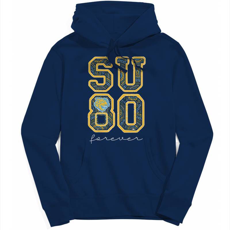 NCAA Southern University Jaguars Youth Navy Hooded Sweatshirt, 1 of 2