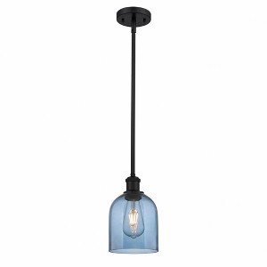 Bella - 1 Light Stem Hung Mini Pendant In Industrial Style-9.5 Inches Tall and 5.5 Inches Wide - 1 of 1