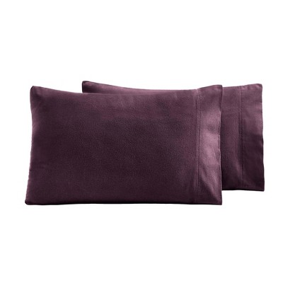 Paisley or Solid Flannel Cotton Pillowcases, Set of 2 by Blue Nile Mills