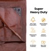 White Duck Tarp Poly Outdoor Multipurpose Heavy Duty Tarpaulin Cover, Waterproof 16 Mil for Roof, Camping, Patio, Brown - 2 of 4