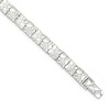 Black Bow Jewelry 9mm Sterling Silver Nugget Link Bracelet, 7 Inch - 2 of 4