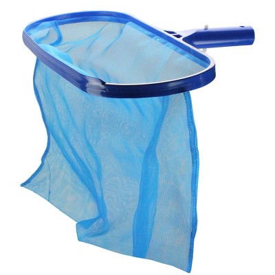 Pool Central Standard Deep-Bag Swimming Pool Leaf Rake Head - Fits Most Poles 16" - Blue