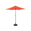 Okak 9 Ft Outdoor Patio Umbrella with 6 Sturdy Ribs Push Button Tilt Market Table Umbrella with Crank for Pool Deck Garden Backyard - 2 of 4
