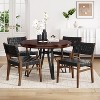 Christopher Knight Home Cassius 5 Piece Wood and Iron Dining Set - 2 of 4