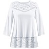 Collections Etc Lace Bodice & Hem Tunic - 2 of 4