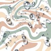 72"x72" Abstract Wavy Swirl Boho Shower Curtain, Pack of 1 - 3 of 4