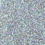 Silver Glitter Mariposa