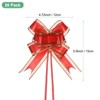 Unique Bargains Plastic Gold Edge Satin Multipurpose Ribbon Pull Bows 20 Pcs - 3 of 4