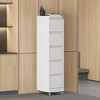 Vynxaria 5 Drawer Metal Vertical File Cabinet with Lock on Wheels for Home Office,Heavy Duty Metal Storage Cabinet - 4 of 4