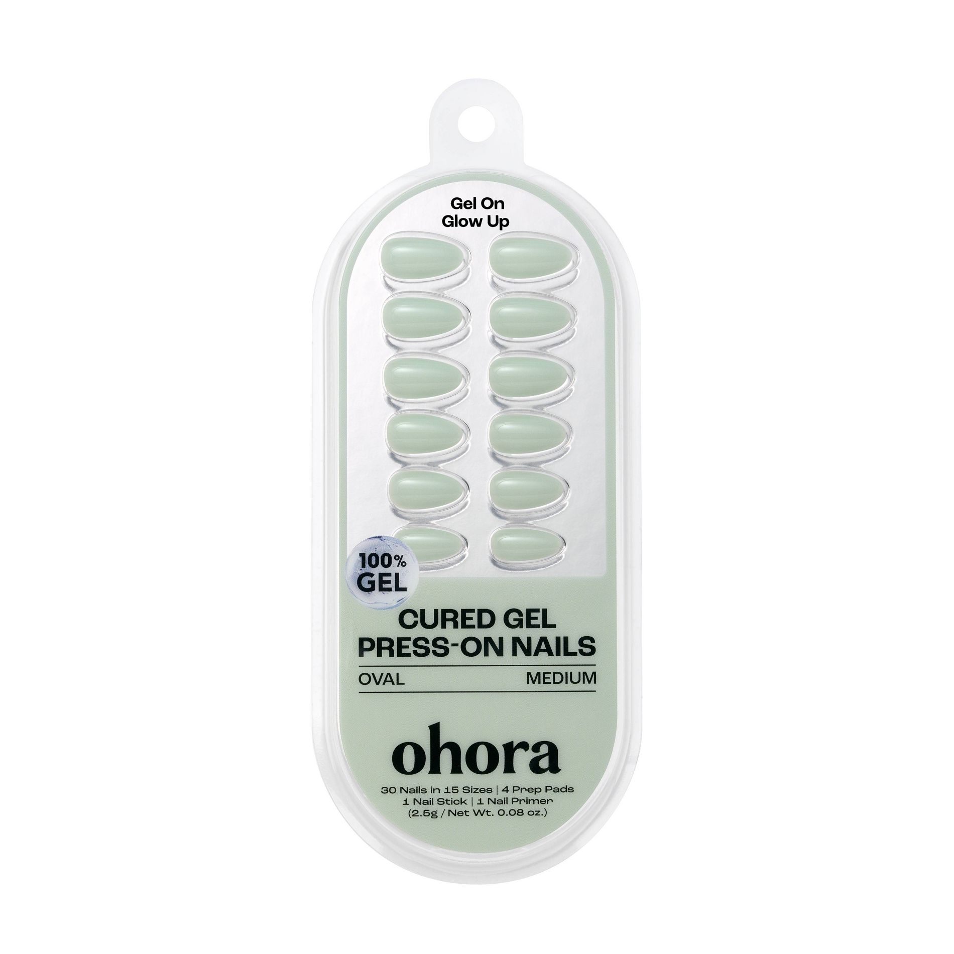 Ohora Nail Art Gel Tip - Sage Serenity - 30ct