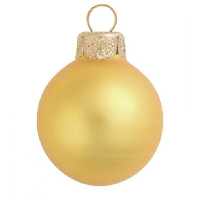 Northlight 40ct Matte Glass Ball Christmas Ornament Set 1.25" - Yellow Sun