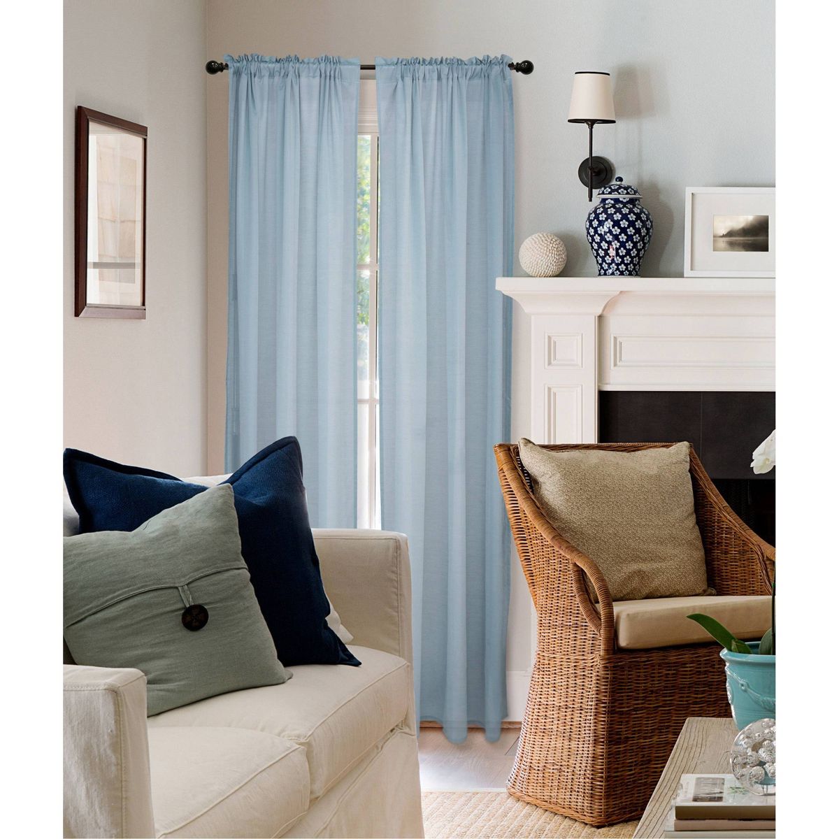 Ball Drapery Rod Set Brown - Lumi Home Furnishings - thumbnail 4