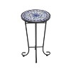 APRILSOUL23.25"French Country Ceramic Accent Table for Garden & Patio - 4 of 4