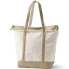 Lands' End Zip Top Long Handle Canvas Tote Bag - 4 of 4